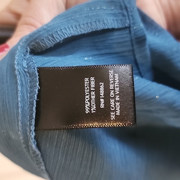 Torrid Sheer Cap Sleeve Top with Ruffle Detail (Torrid Size 0/Size 14) - Picture 7 of 8